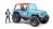 Bruder 02541 Jeep Cross Country Racer Blue with Driver