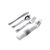 M Honor Silver 10 Pack Plastic Cutlery | Wrapped In Napkin | Fork