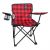 Kuma Kids Camp Chair Plaid Red/ Black