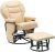 Big Day Furniture Glider Rocker Living Room Chair With Ottoman - Tan