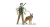 Bruder Bworld Forest Ranger With Dog And Equipment 62660
