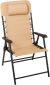 INSTYLE Fabric High Back Folding Chair - Taupe