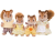 Calico Critters Walnut Squirrel Family CC1480