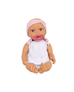 Lullababy Baby Doll 14" - 2 Piece Outfit & Pink Headband & Pacifier LBY7218