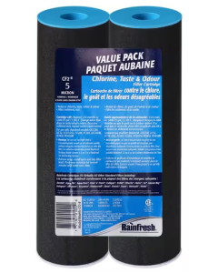 Rainfresh Chlorine, Taste & Odour Filter Cartridge 5 Micron, 2 Pack CF2-8