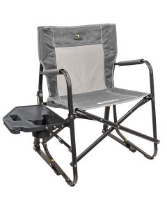 GCI Outdoor Freestyle Rocker With Side Table Heathered Pewter 371147