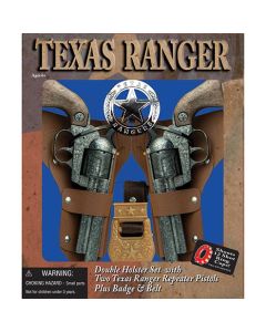 Parris Toys Texas Ranger Double Holster Toy Pistol Set 4618