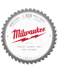 Milwaukee 8" Thin Metal & Stainless Cutting Circular Saw Blade 48-40-4520