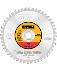 Dewalt 6.5" Heavy Guage Ferrous Metal Cutting Saw Blade DWA7762