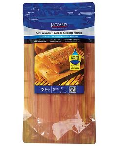 Jaccard Seal n Soak Cedar Grilling Planks (2 Family Size Cedar)