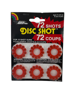 12 Shot Disc Caps For Cap Guns - 72 Shots