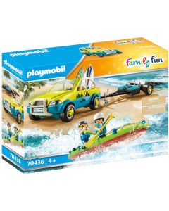 Playmobil Beach Car With Canoe 70436
