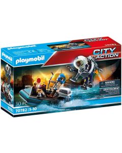 Playmobil Police Jet Pack with Boat 70782