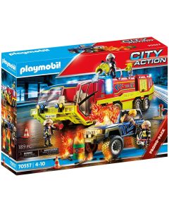 Playmobil Fire Engine With Truck 70557