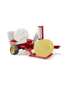 Bruder Bale Wrapper With Wrapped And Un-Wrapped Bales 02122