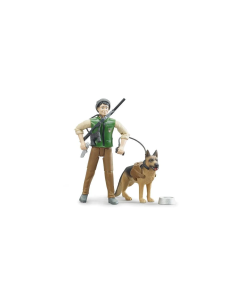 Bruder Bworld Forest Ranger With Dog And Equipment 62660