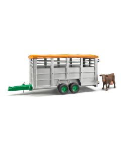 Bruder Livestock Trailer with One Cow 02227