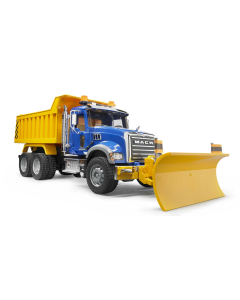 Bruder MACK Granite Dump Truck With Snow Plow Blade 02825