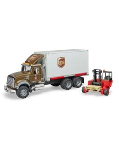 Bruder MACK Granite UPS Logistics Truck And Forklift 02828