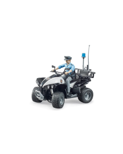 Bruder Police Quad With Light Skin Policeman And Accessories 63011