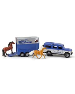 Breyer Farms Land Rover and Tag-A-Long Horse Trailer 59216