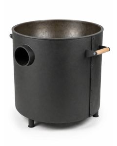 Large 20 Gallon Cauldron with Skirted Base, Cast Iron Construction
