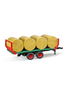 Bruder Bale Transport Trailer With Eight Round Bales 02220