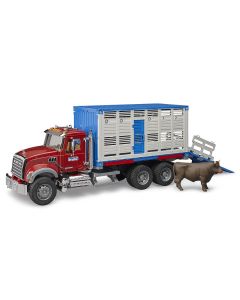 Bruder MACK Granite Cattle Transport Truck with One Cow 02830