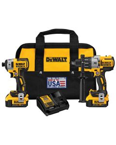 Dewalt 20V MAX XR Brushless Hammerdrill & Impact Driver Kit DCK299M2