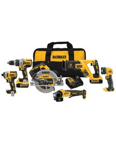 DEWALT 20V MAX Cordless Drill Combo Kit, 6-Tool (DCK695P2)