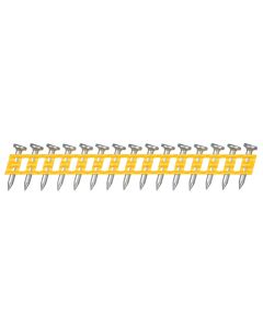 Dewalt Engineered By Powers Concrete Nails, 3/4" Length, Steel, Zinc Plated, Strip, Pack of 1000