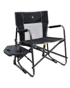 GCI Outdoor Freestyle Rocker XL With Side Table Black 47110