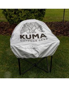 Kuma Lazy Bear Chair Cover Silver