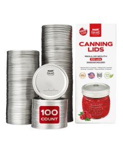 ForJars Regular Mouth Canning Lids 100 Pack 