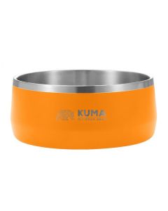 Kuma Stainless Steel Dog Bowl Orange