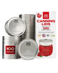 ForJars Wide Mouth Canning Lids 100 Pack
