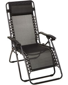 INSTYLE Outdoor Textilene Zero Gravity Camping Chair - Black