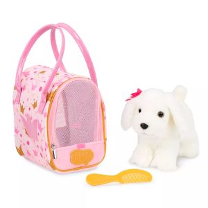 Battat Pucci - Pink Crown Bag With Plush Pup 570ST8388