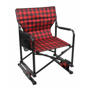 Kuma Spring Bear Chair Red Plaid