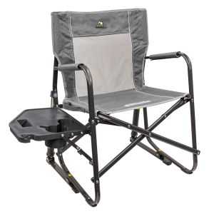 GCI Outdoors Freestyle Rocker with Side Table - Grey