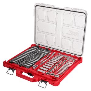 Milwaukee 48-22-9486 SAE/Metric 1/4" - 3/8" Ratchet Socket Set With PACKOUT Case - 106pc