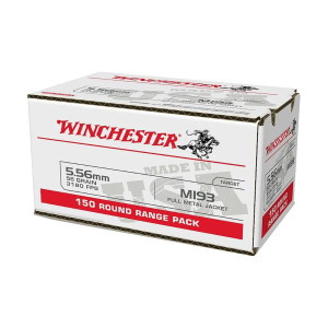 Winchester 5.56mm NATO 55GR FMJ WM193150