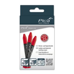 Pica Red Lumber Crayon (Pack of 12)