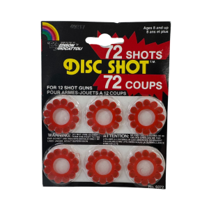 12 Shot Disc Caps For Cap Guns - 72 Shots