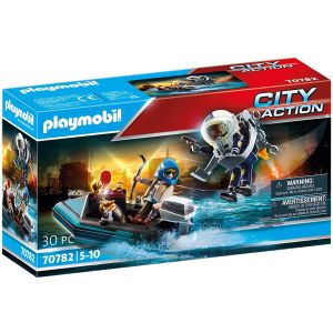 Playmobil Police Jet Pack With Boat 70782