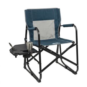 GCI Outdoor Freestyle Rocker With Side Table Heathered Indigo 371145