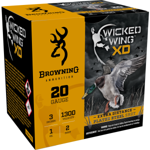 Browning 20GA Wicked Wing XD 3" #2 Shot B193412032