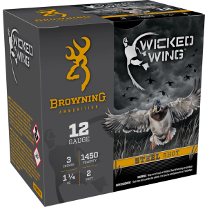 Browning Wicked Wing 12GA 3" #2 Steel Shot B193421232
