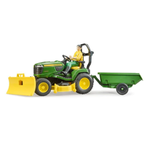Bruder Bworld John Deere Lawn Tractor With Trailer And Figure 09824