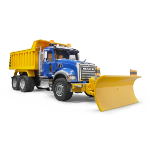Bruder MACK Granite Dump Truck With Snow Plow Blade 02825